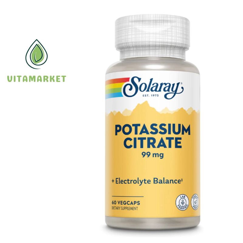 Potassium Citrate 99 мг 60 капсул от Solaray