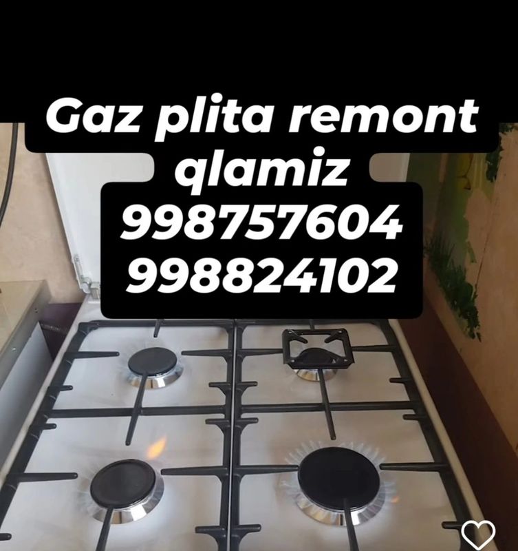 Gaz plita remont qilamiz Gaz plita remont qilamiz