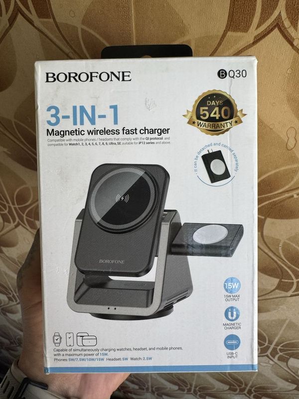 Продам безпроводную зарядку Borofone BQ30
