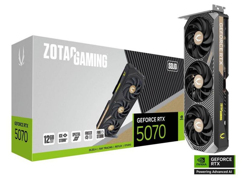 Zotac - 12GB GeForce RTX5070 GAMING SOLID