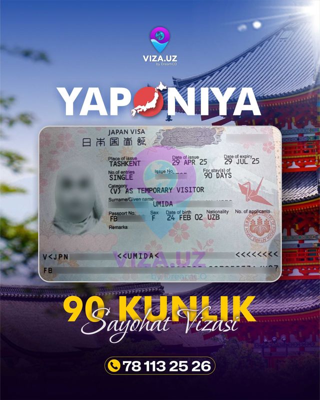 Yaponiya Sayohat Vizasi Rasmiylashtirish Xizmati Yaponiya Sayohat Vizasi Rasmiylashtirish Xizmati