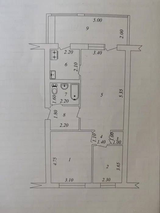 3/4/5 70м2 Академ Городок IT-park 2х6 кирпич без ремонта