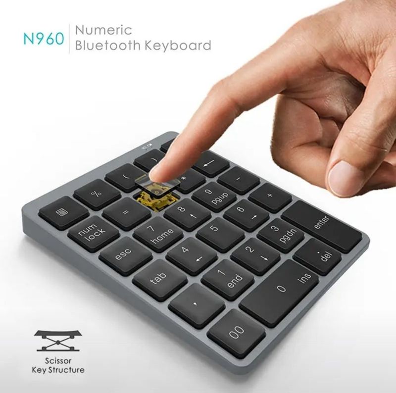Numpad noutbuk uchun Bluetooth Number pad