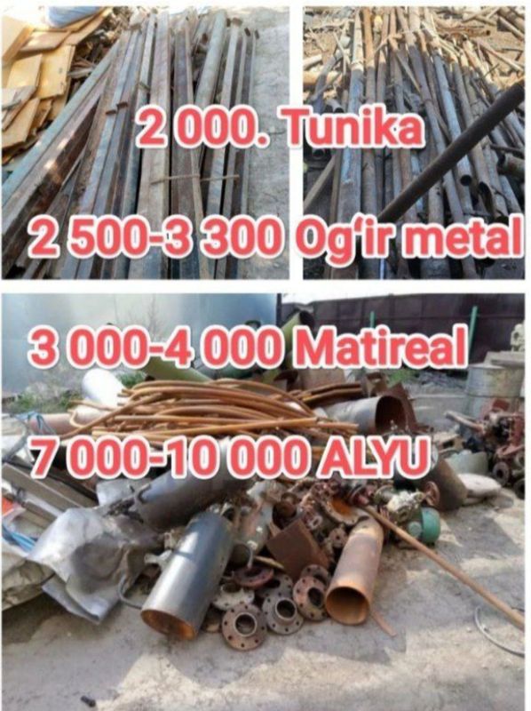 Mettalom olib ketish xizmati kelishilgan narxlarda Mettalom olib ketish xizmati kelishilgan narxlarda