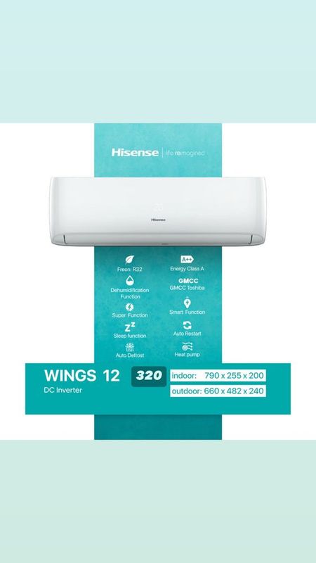 Кондиционер Heisens WINGS 12 DCInvertor Кондиционер Heisens WINGS 12 DCInvertor
