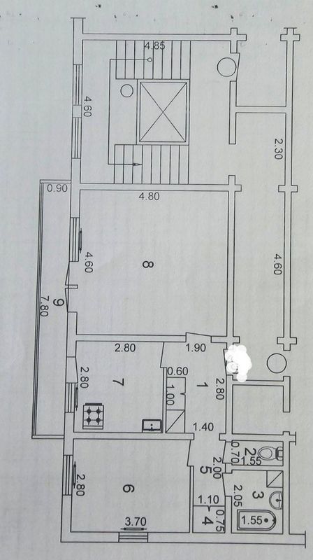 2/9/9 ТТЗ-2 кафе Ульяна. Зал 5×5..58м².