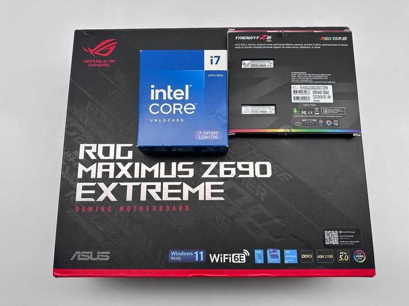 Топ i7 14700k+Z690 Asus ROG Extreme+64GB+Asus RTX3080