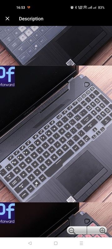 Пленка для клавиатуры ноутбука asus tuf