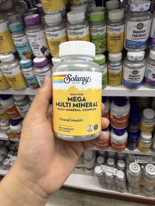 Solaray Mega Multi Mineral 100capsulea Solaray Mega Multi Mineral 100capsulea