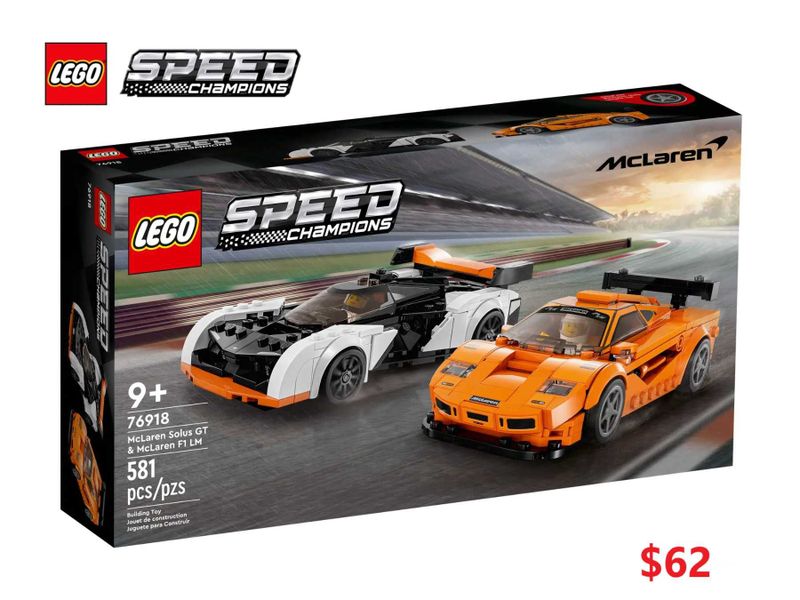 Конструктор LEGO McLaren Solus GT and McLaren F1 LM 76918