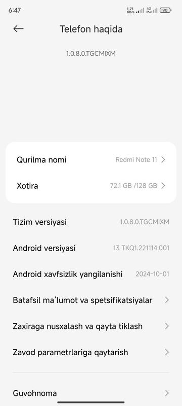 Redmi note 11 128 gb Redmi note 11 128 gb