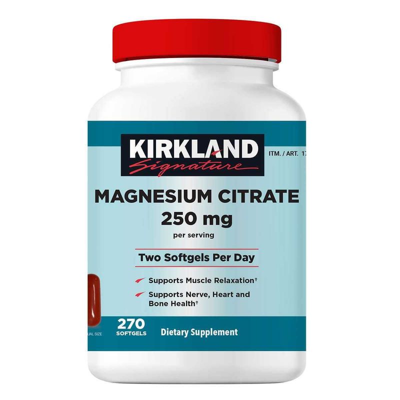 Цитрат магния 270 капсул Kirkland Signature Magnesium Citrate