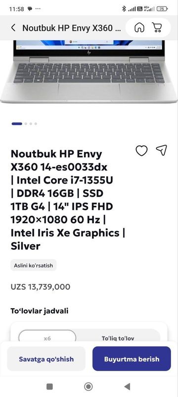 Noutbook hp 16/1 TB Noutbook hp 16/1 TB