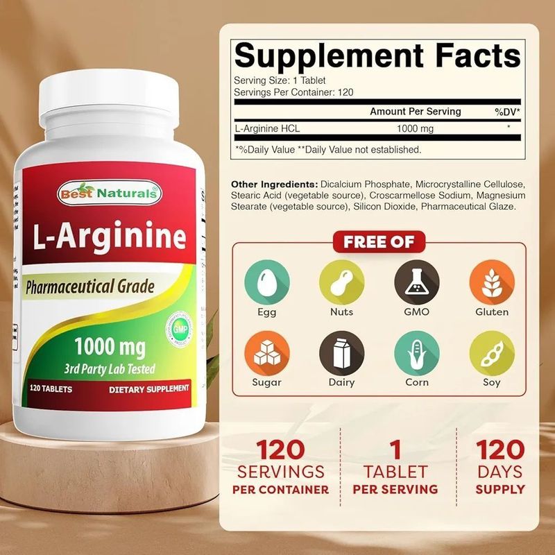 L- ARGİNİNE 1000mg 120 таблеток