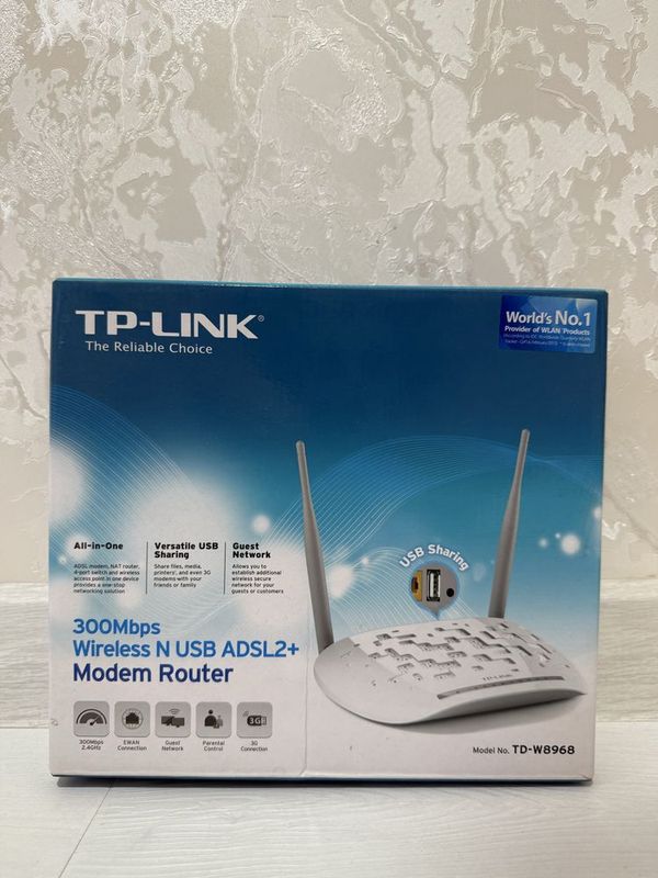 срочно продам Wi-Fi router универсальный TP-LINK TD- W8968