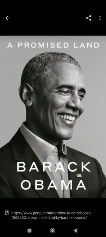 Kitob. A promised land, Barack Obama