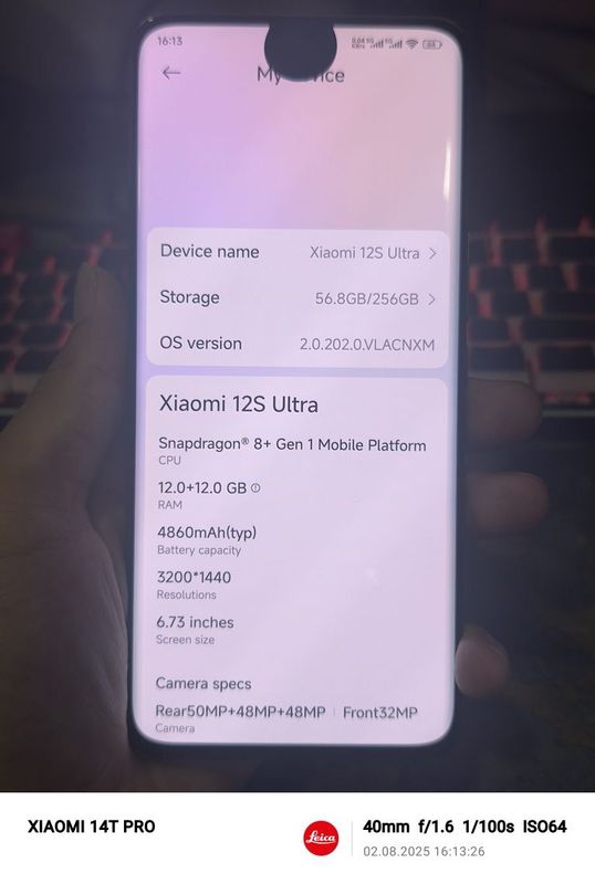 Xiaomi 12S Ultra sotiladi Xiaomi 12S Ultra sotiladi