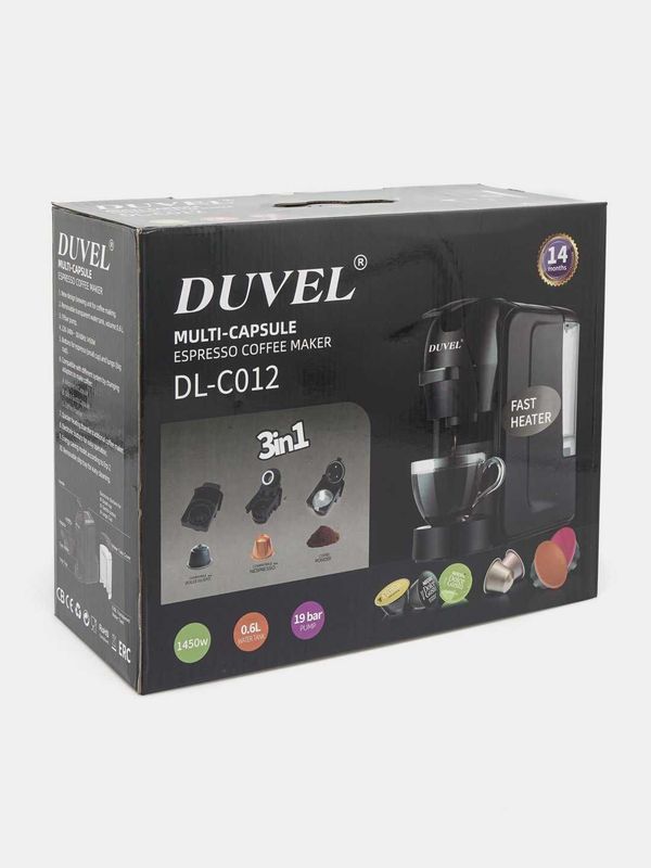 Капсульная кофеварка Duvel DL-C012 3в1 капсулы + молотое кофе!! Капсульная кофеварка Duvel DL-C012 3в1 капсулы + молотое кофе!!