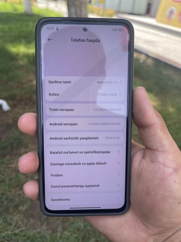 Redmi note 14 sotilad srochna pul zarr Redmi note 14 sotilad srochna pul zarr