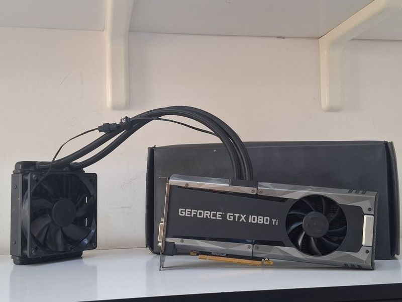 Evga GTX 1080 ti hybrid sc2 на водяном охлаждении