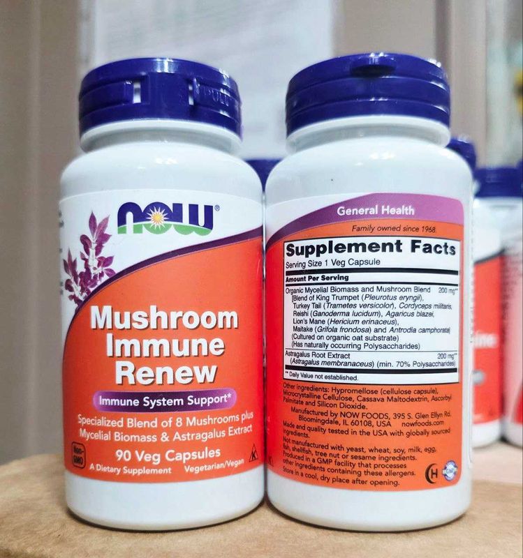 ДОСТАВКИ НЕТ Mushroom Immune Renew NOW 90шт. 120 000 годен до 10/2026 ДОСТАВКИ НЕТ Mushroom Immune Renew NOW 90шт. 120 000 годен до 10/2026
