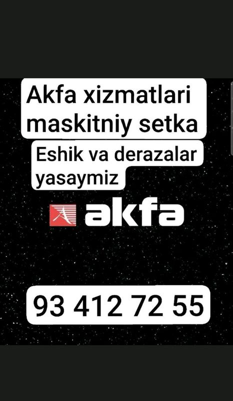 Akfa xizmatlari maskitniy setka