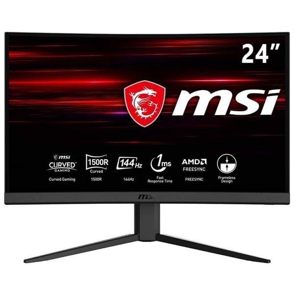 Игровой монитор MSI Optix 24” изогнутый, 144 Hz, 1 ms, Full HD