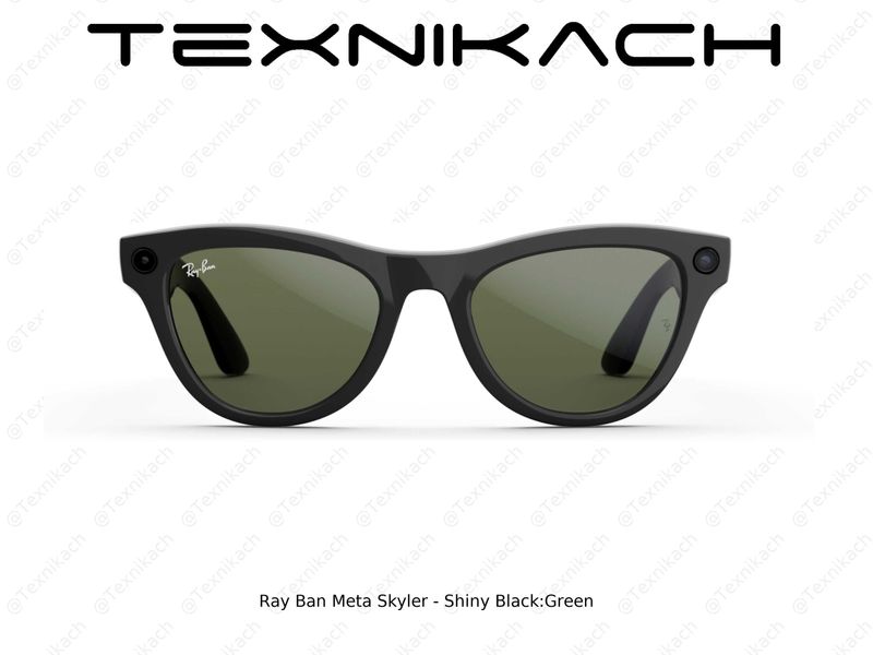 Yangi • Ray Ban Meta Skyler - Shiny Black Green • Dastavka