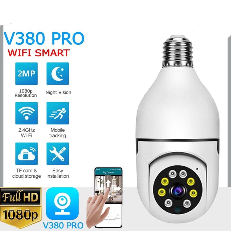 V380 Wi-Fi Lamp Kamera V380 Wi-Fi Lamp Kamera
