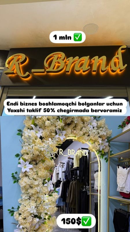 R_brand viveska va oyna decori bn sotiladi R_brand viveska va oyna decori bn sotiladi