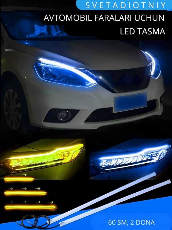 Avto led tasma 1 juft barcha mashinalar uchun | Dostavka bepul Avto led tasma 1 juft barcha mashinalar uchun | Dostavka bepul