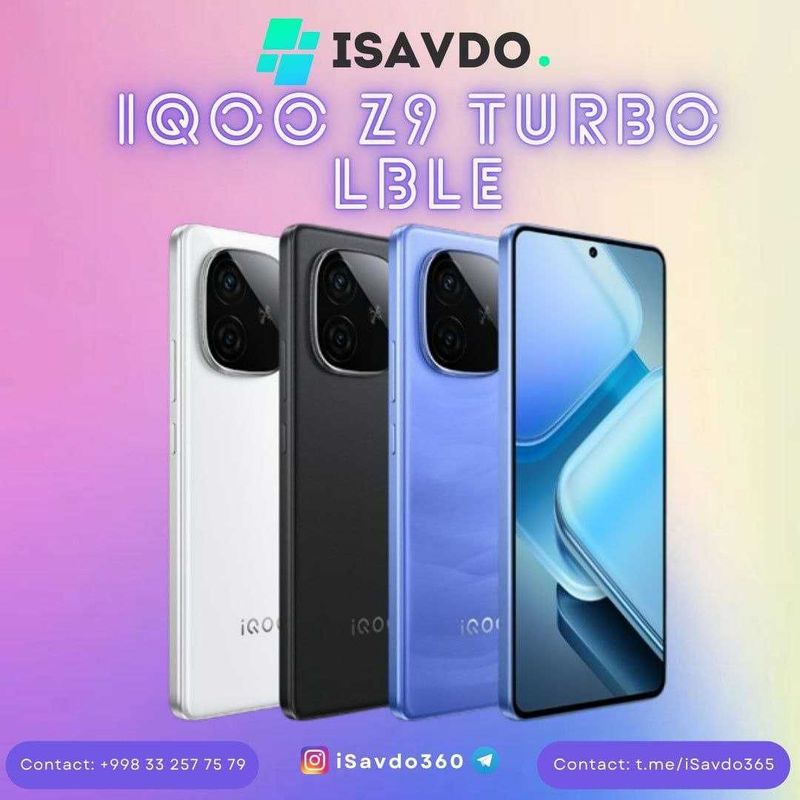 iQOO Z9 Turbo LBLE (Oldindan to`lovsiz | Без предоплаты) (Рассрочка)