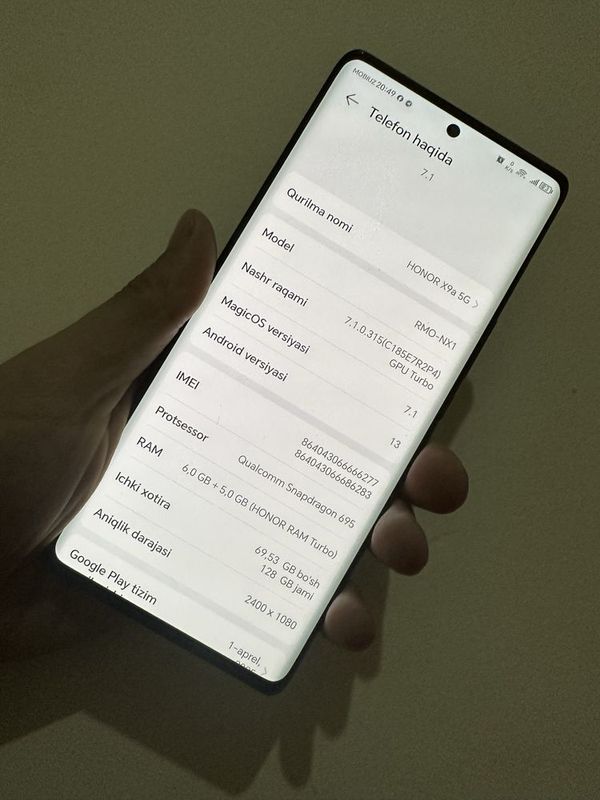 Honor x9a 5G ideal kar dok bor
