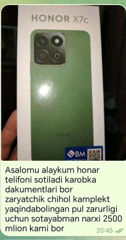 Honar x 7 c sotiladi 2500000 narxi Honar x 7 c sotiladi 2500000 narxi