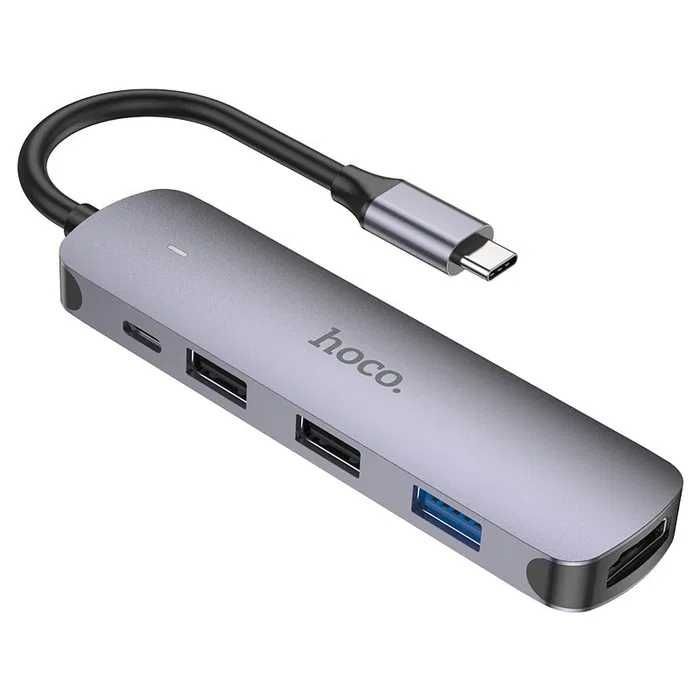 Type-C хаб HB27 HDTV + USB3.0 + USB2.0*2 + PD Type-C хаб HB27 HDTV + USB3.0 + USB2.0*2 + PD