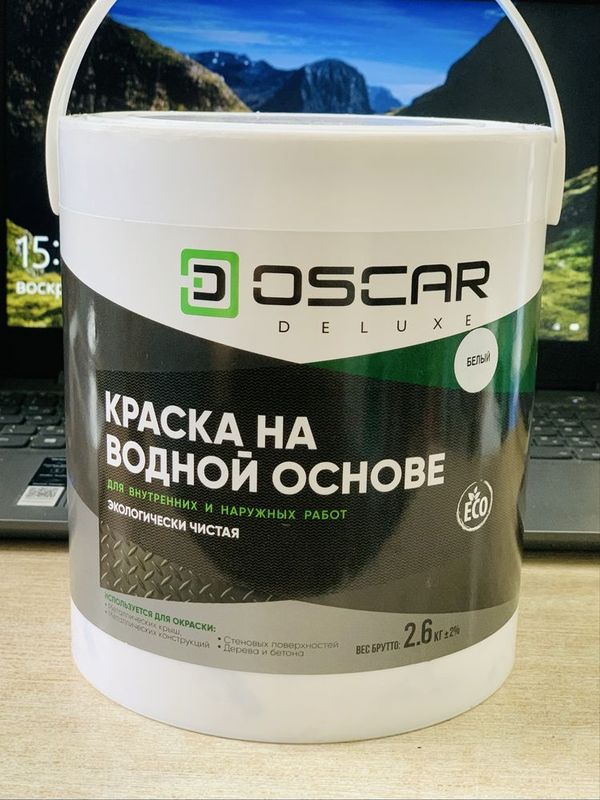 Акриловая белая краска Краска на водной основе белый 2,6кг Akril boyoq Акриловая белая краска Краска на водной основе белый 2,6кг Akril boyoq