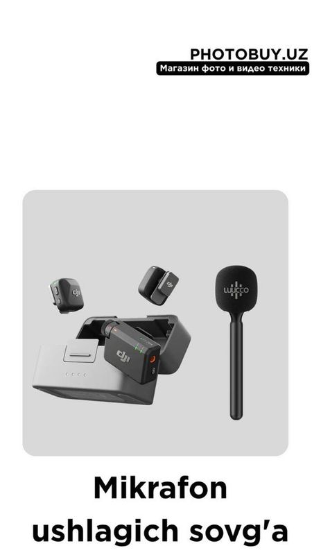 Dji mic mini+mikrafon ruchka Dji mic mini+mikrafon ruchka