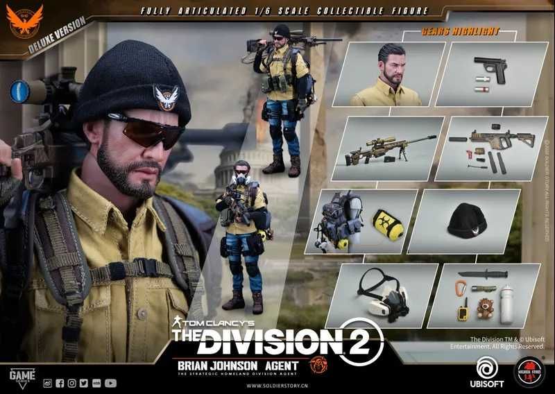 Фигурка из DIVISION 2"Agent Brian Johnson" deluxe edition! Снайпер!