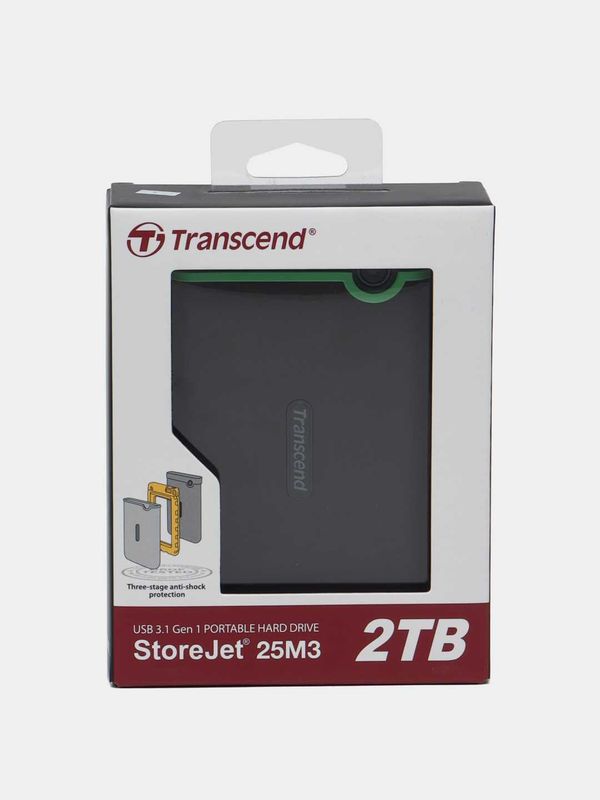 (Новый) 2 ТБ Внешний Transcend StoreJet 25M3 (Новый) 2 ТБ Внешний Transcend StoreJet 25M3