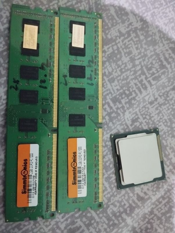 Процессор Core I3 2105 оперативная памет ddr3 2 gigabyt