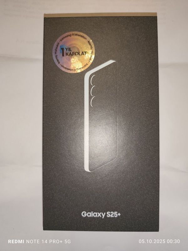 Samsung s25+ 12\256 , ochilmagan 1 yil garantiya , (запечатанный)