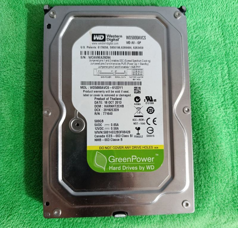 Жёсткий диск Western Digital 500 GB Жёсткий диск Western Digital 500 GB