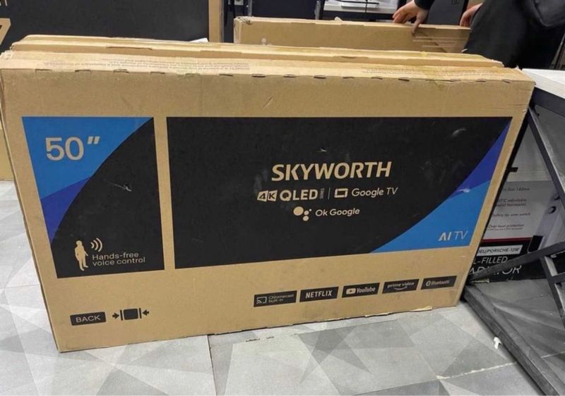 Телевизор Skyworth 55" 50" Smart Tv 4K Qled Доставка бесплатно