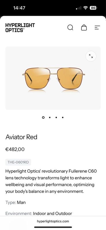 очки HYPERLIGHT Aviator Red очки HYPERLIGHT Aviator Red