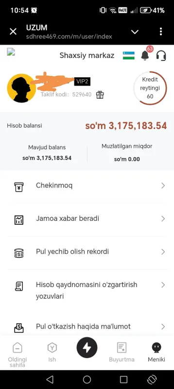 uzumda onlayn ishlidiganlar bosa akavunt sotilad