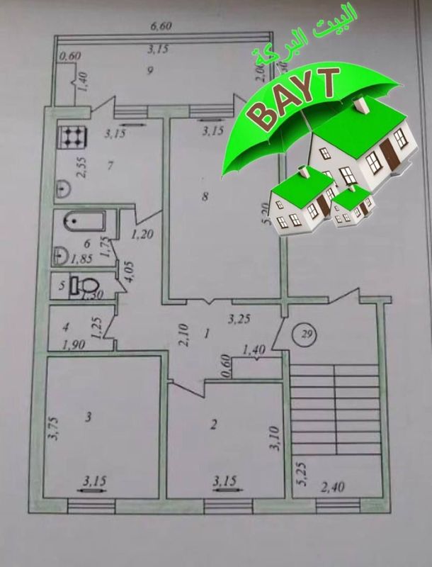 • УЛУЧШЕНА 3х комнатная 78м² Разделка Чиланзар-15 Продаётся квартира