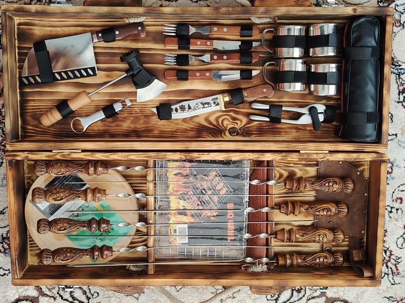 Shampur komplekt nabor. Shashlik va mangal nabor. Piknik Shampur komplekt nabor. Shashlik va mangal nabor. Piknik