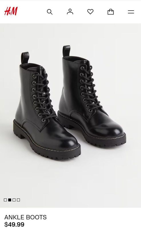 ботинки H&M, новые, 38 размер ботинки H&M, новые, 38 размер