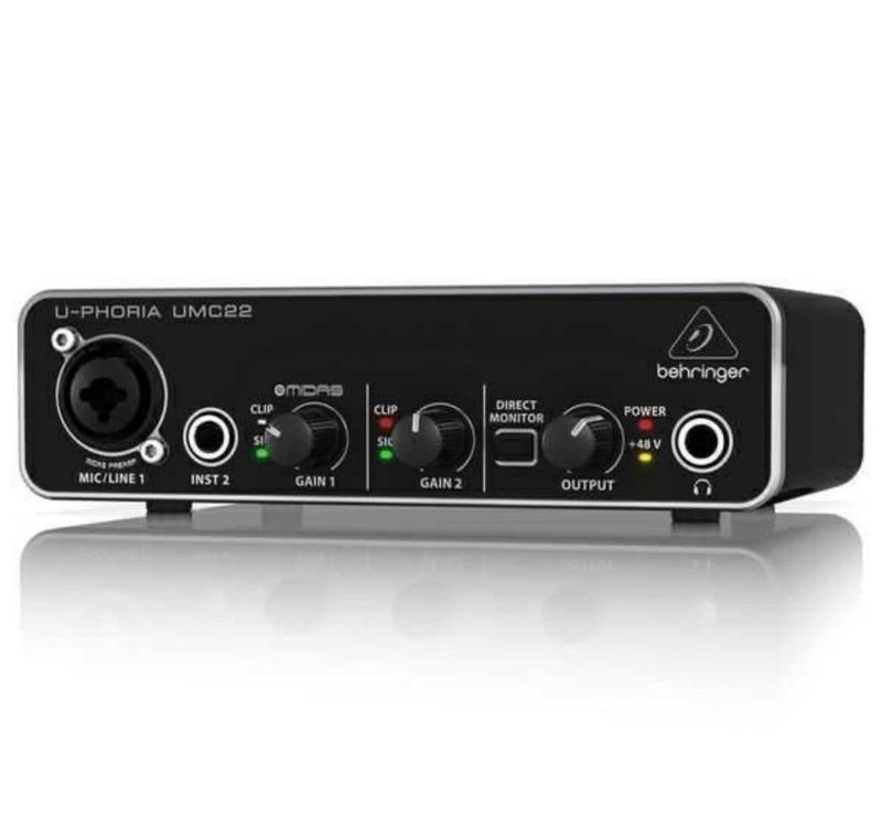 Студийная звуковая карта Behringer U-PHORIA UMC22 Студийная звуковая карта Behringer U-PHORIA UMC22