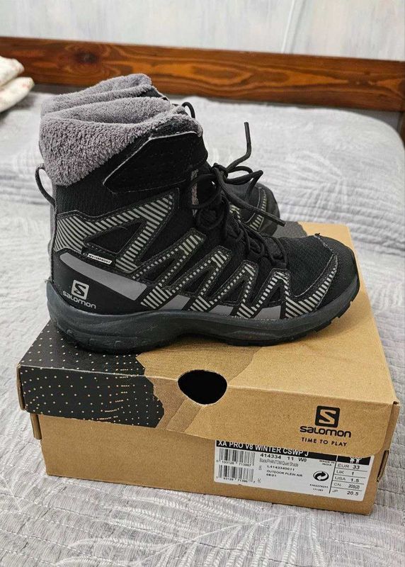 Ботинки зимние детские Salomon Xa pro v8 winter размер 33 Ботинки зимние детские Salomon Xa pro v8 winter размер 33